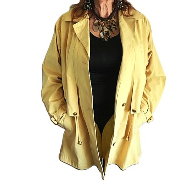 Yellow Trench Coat/Rain Coat - Picture 1 of 6